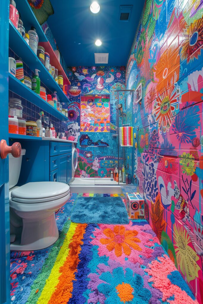 29 Boho Bathroom Ideas for a Chic and Relaxing Space 10 Color Pop: Bright Boho Bathrooms