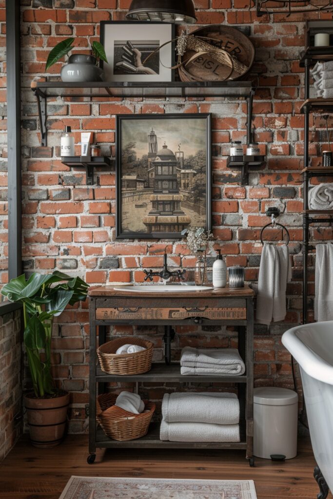 29 Boho Bathroom Ideas for a Chic and Relaxing Space 18 Urban Chic: City-Inspired Boho Bathrooms