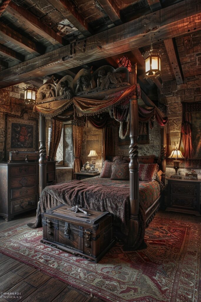 29 Goth Bedroom Ideas for a Bold and Unique Look 16 Ancient Gothic