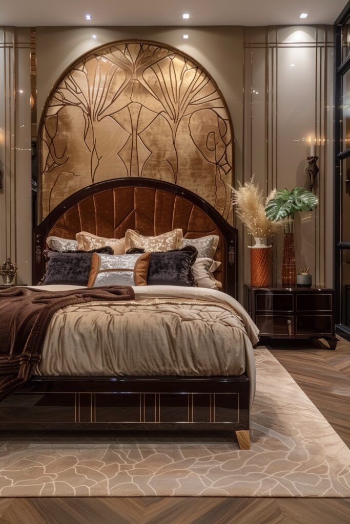 29 Glam Bedroom Decor Ideas for a Touch of Elegance 14 Art Deco Elements for Glamorous Bedrooms