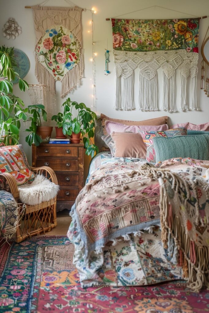 29 Cozy Boho Style Bedroom Ideas to Transform Your Space 1 Boho Sanctuary Retreat