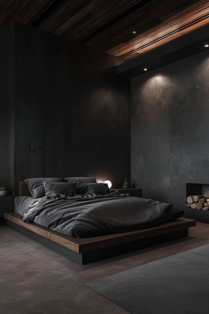 29 Dark Bedroom Aesthetic Ideas for Serenity 5 Dark Zen Sanctuary