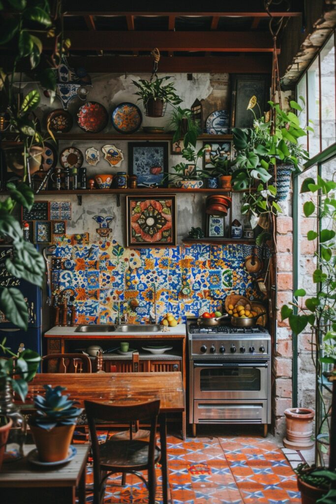 29 Boho Kitchen Ideas to Elevate Your Home’s Style 1 Eclectic Boho-Chic Kitchens
