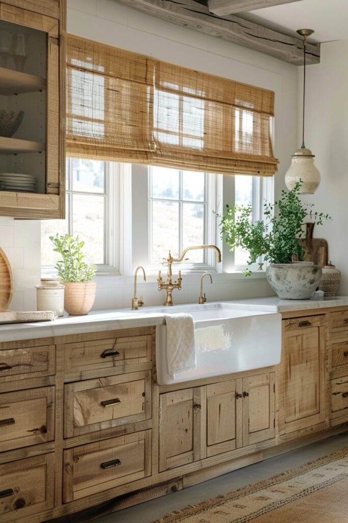 29 Boho Kitchen Curtains for a Fresh Look 23 Eco-Friendly Bamboo Blinds