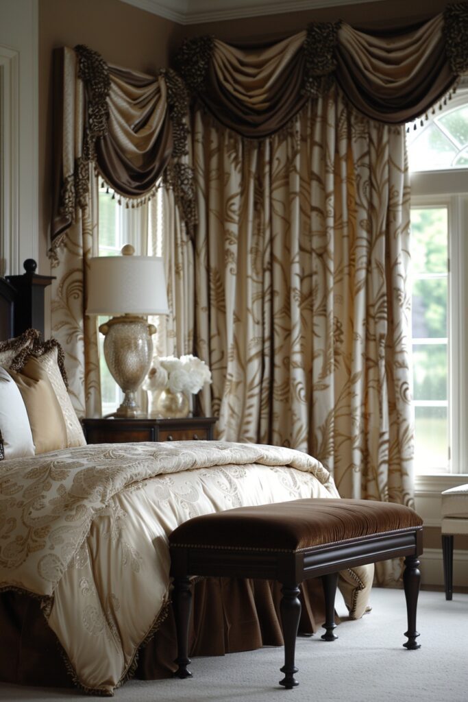 29 Glam Bedroom Decor Ideas for a Touch of Elegance 25 Elegant Window Treatments for Glamorous Bedrooms