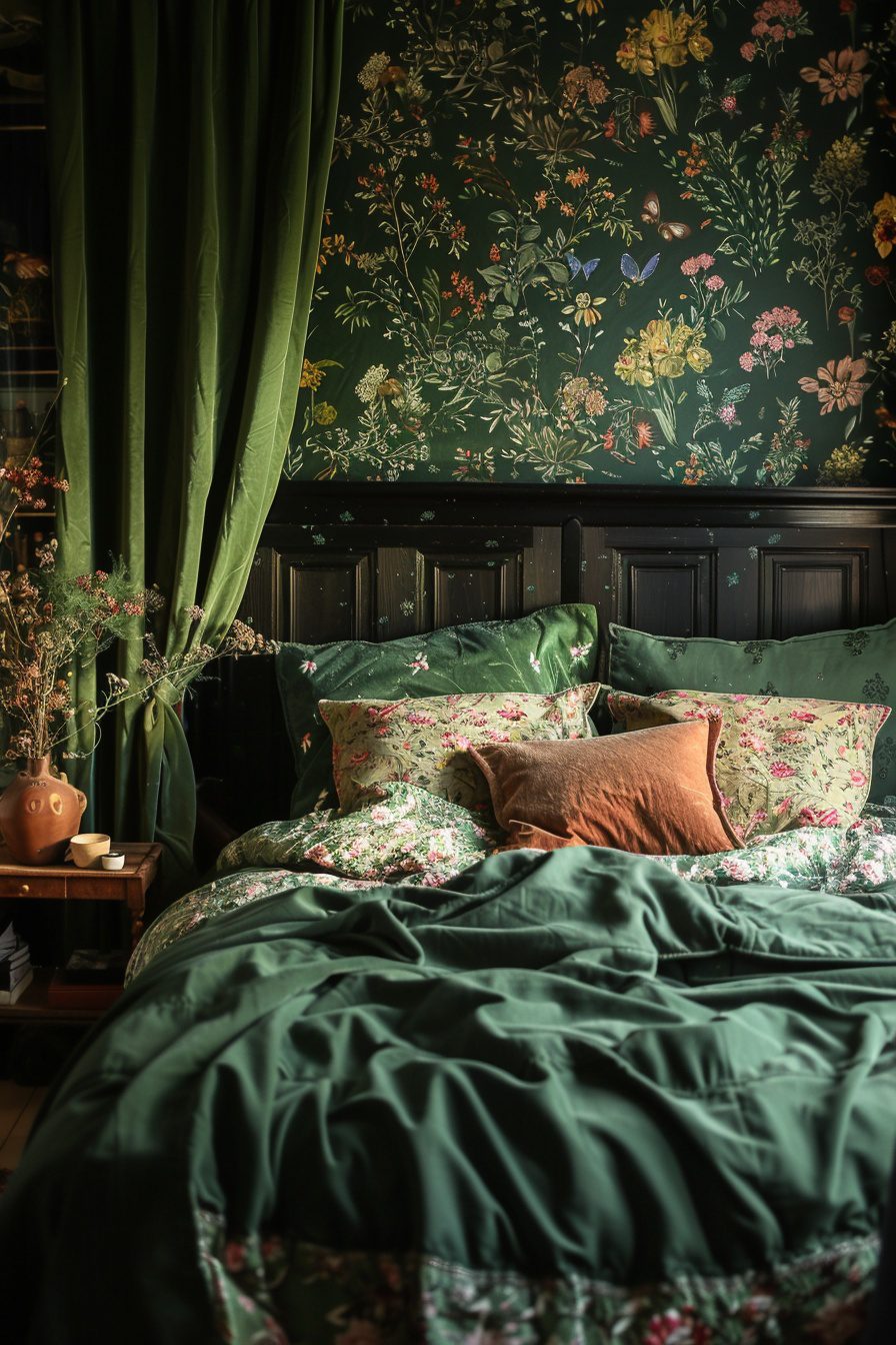 Forest Goth Bedroom