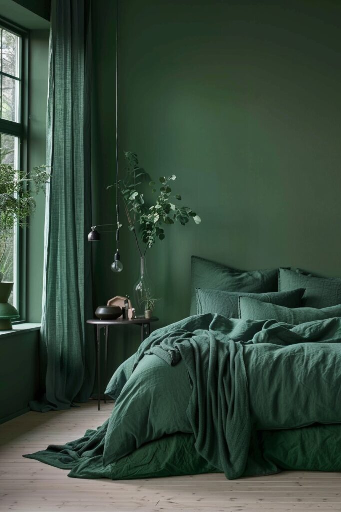 29 Dark Bedroom Aesthetic Ideas for Serenity 25 Forest Depths Tranquility