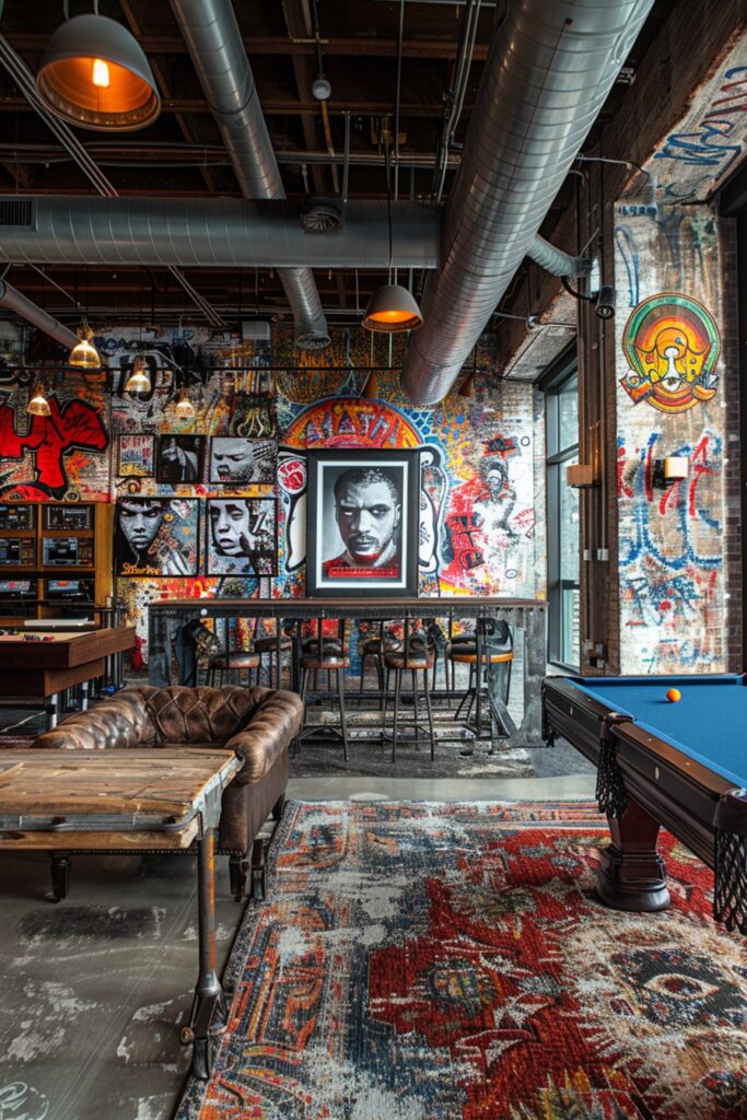 Game Room with Underpass Flair