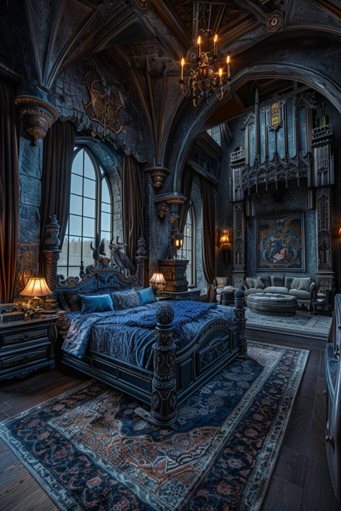 29 Dark Fantasy Bedroom Ideas for a Mystical Makeover 22 Heroic Tower Quarters