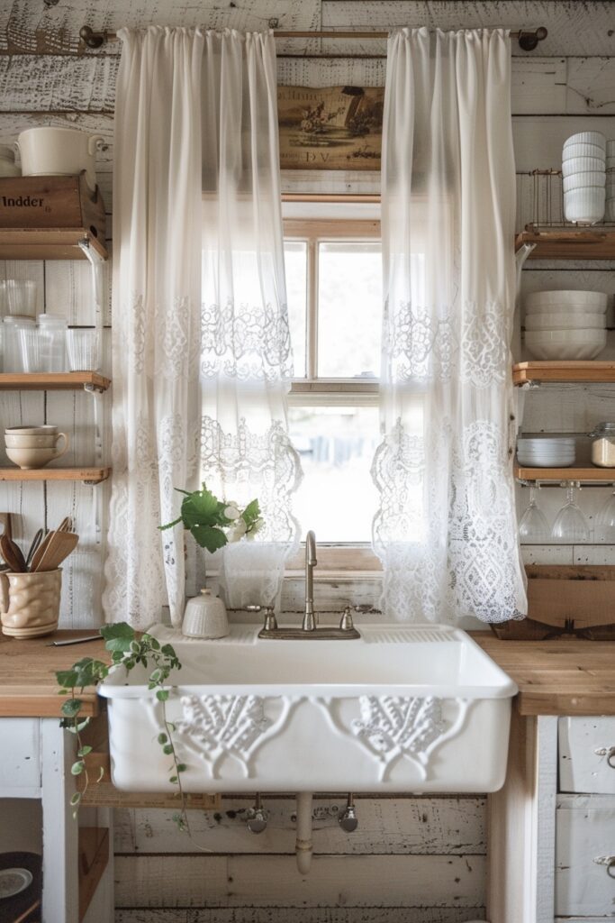 29 Boho Kitchen Curtains for a Fresh Look 13 Lace Patterned Light Curtains