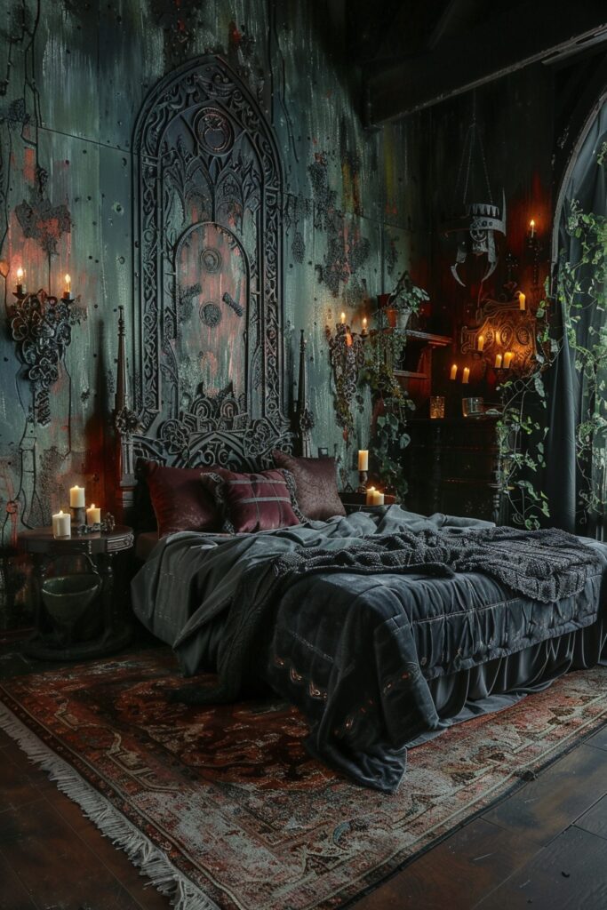 29 Dark Fantasy Bedroom Ideas for a Mystical Makeover 17 Mystic Enclave