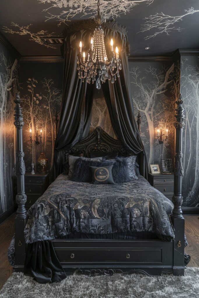29 Goth Bedroom Ideas for a Bold and Unique Look 11 Mythic Grace