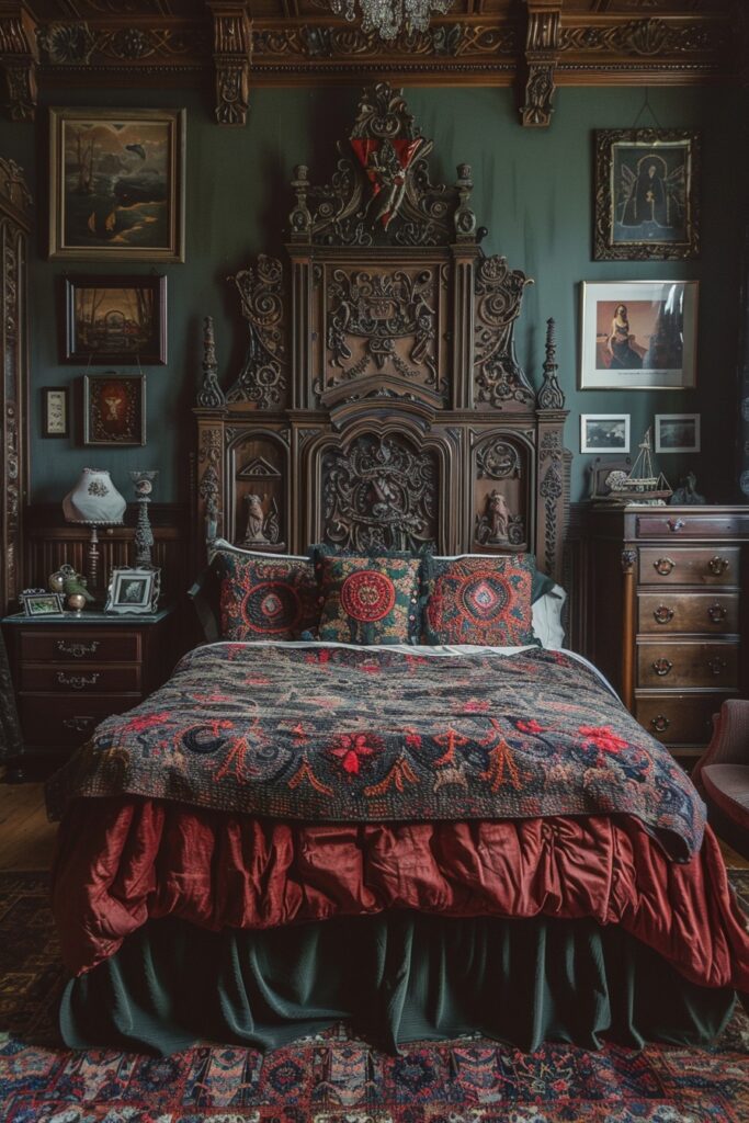 29 Goth Bedroom Ideas for a Bold and Unique Look 19 Occult Chic