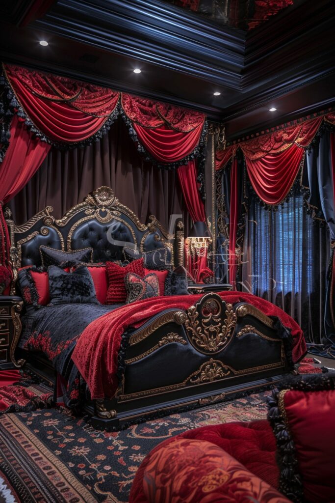 29 Goth Bedroom Ideas for a Bold and Unique Look 18 Opera Nocturne