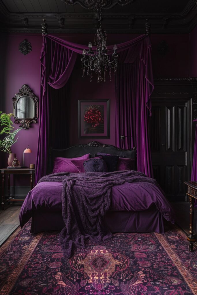 29 Goth Bedroom Ideas for a Bold and Unique Look 10 Opulent Velvet