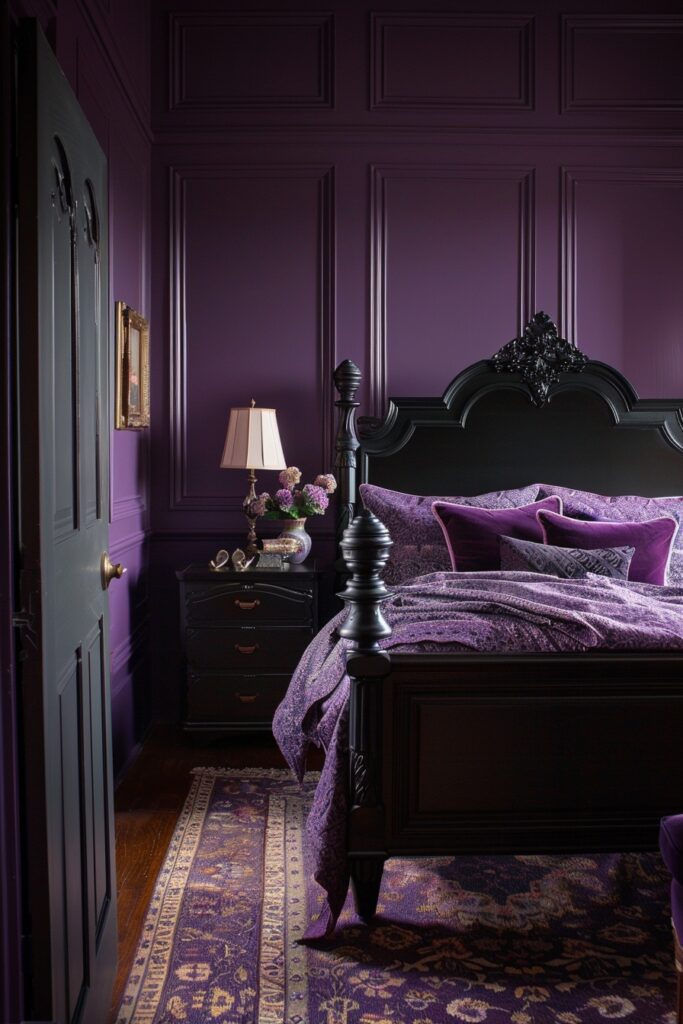 29 Dark Bedroom Aesthetic Ideas for Serenity 17 Plum Night Shades