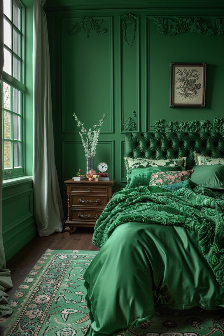 29 Dark Green Bedroom Ideas For A Cozy And Elegant Atmosphere