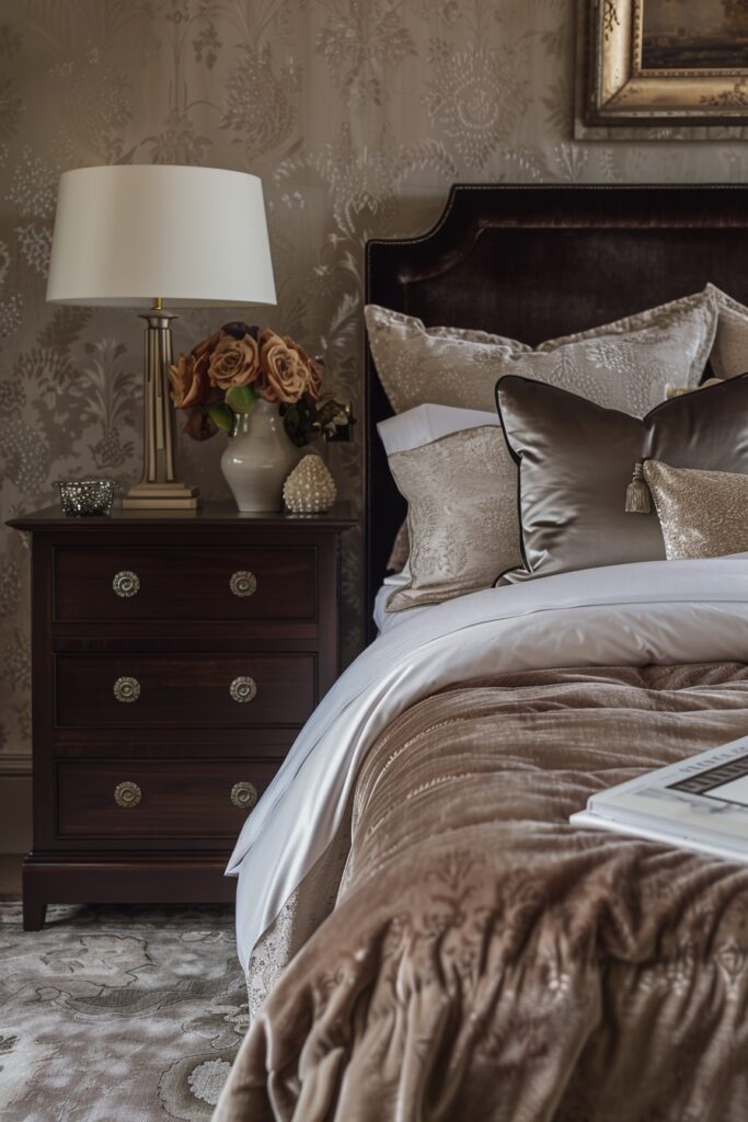 29 Dark Bedroom Aesthetic Ideas for Serenity 27 Sable Depth Luxury