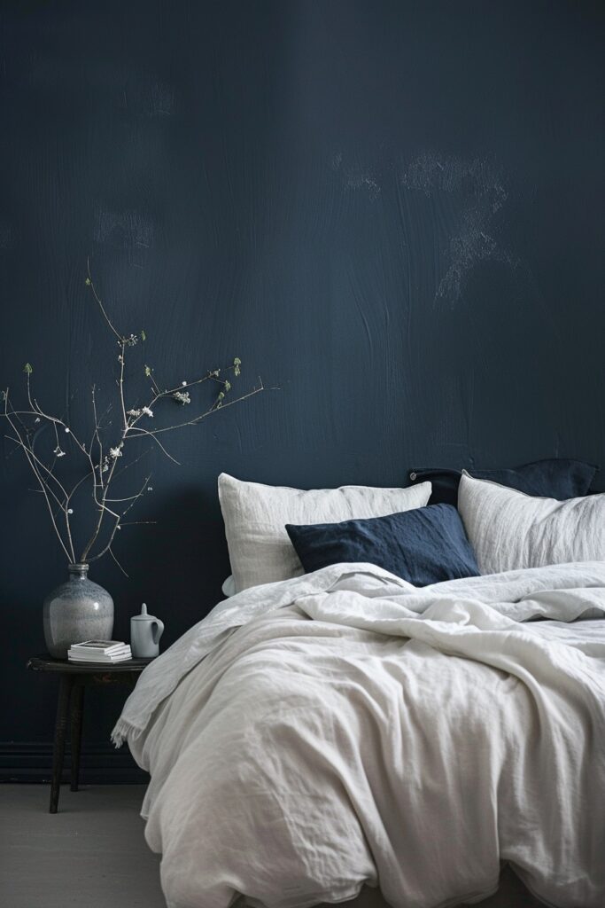 29 Dark Bedroom Aesthetic Ideas for Serenity 1 Serene Indigo Depths