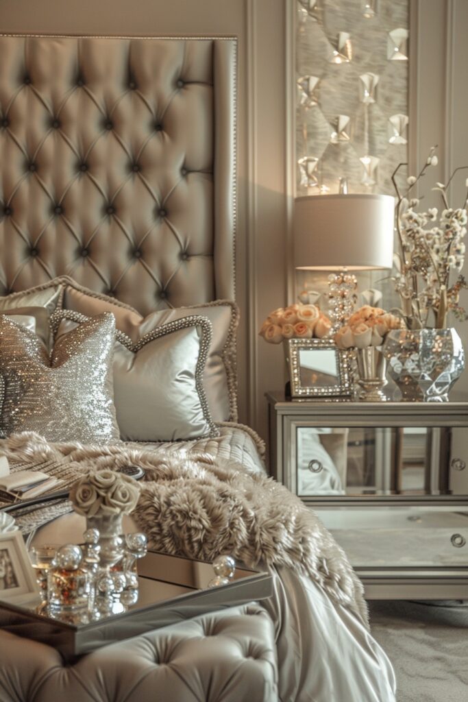 29 Glam Bedroom Decor Ideas for a Touch of Elegance 10 Shiny Accessories for Glamorous Bedrooms