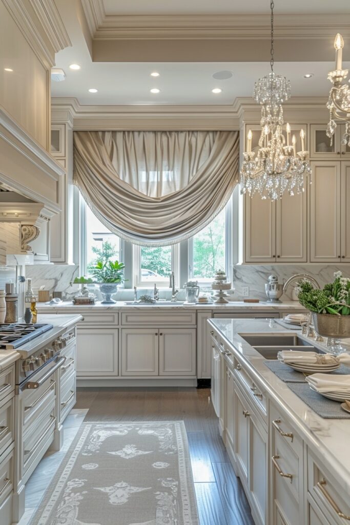 29 Boho Kitchen Curtains for a Fresh Look 17 Sleek Silk Drapery