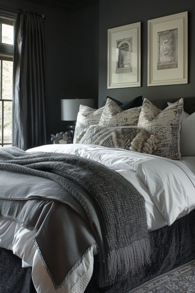 29 Dark Bedroom Aesthetic Ideas for Serenity 2 Soothing Charcoal Gray
