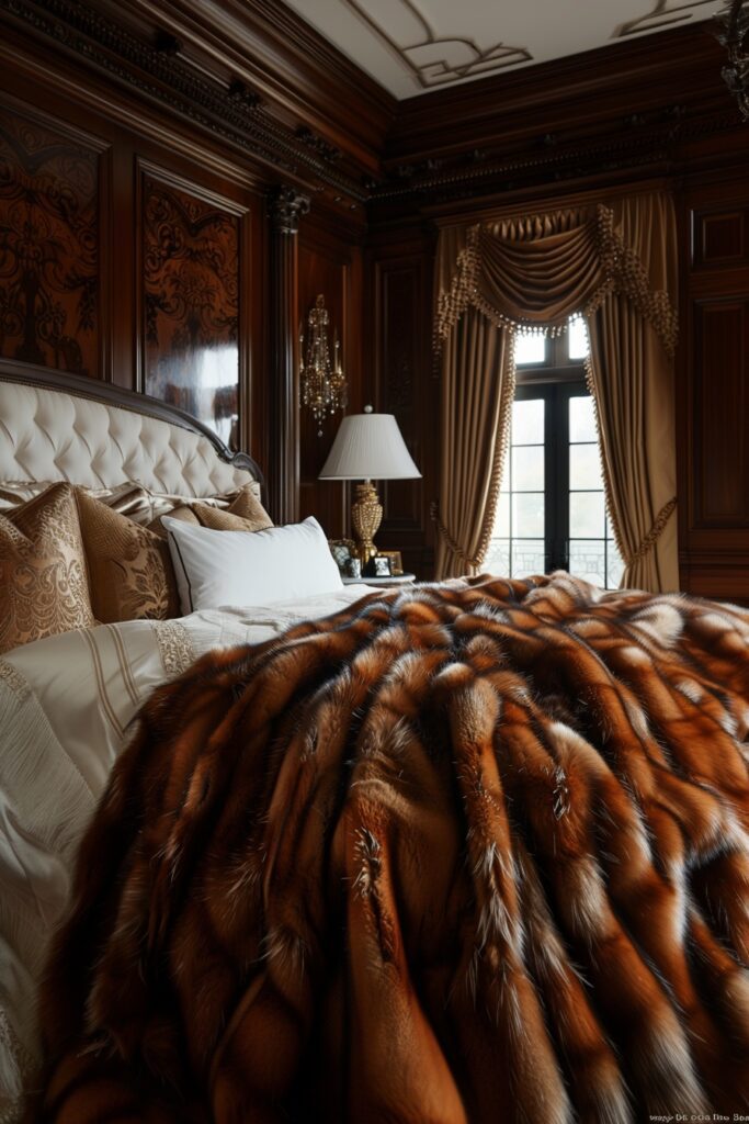 29 Glam Bedroom Decor Ideas for a Touch of Elegance 3 Sophisticated Faux Fur Touches for Glam Bedrooms