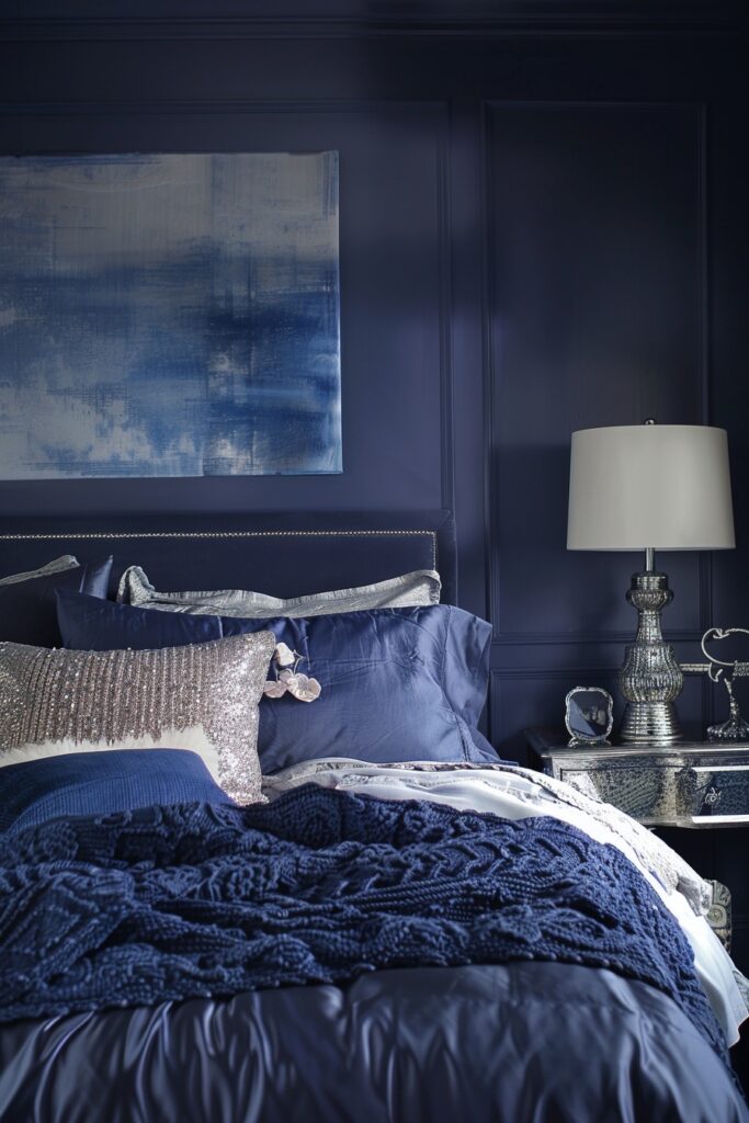 29 Dark Bedroom Aesthetic Ideas for Serenity 4 Tranquil Midnight Blue