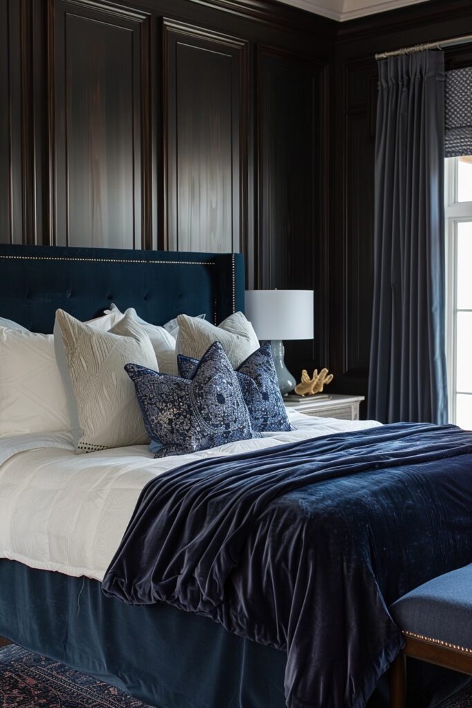 29 Dark Bedroom Aesthetic Ideas for Serenity 10 Twilight Velvet Ambiance
