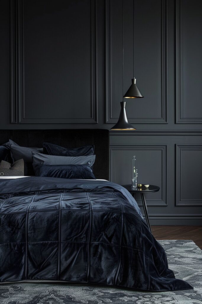 29 Dark Bedroom Aesthetic Ideas for Serenity 7 Velvet Dreams in Darkness