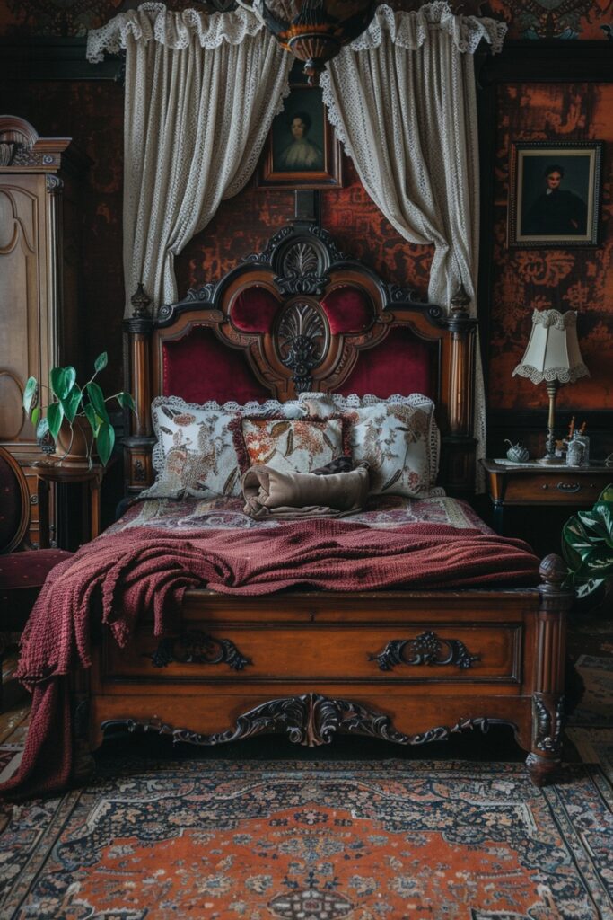 29 Goth Bedroom Ideas for a Bold and Unique Look 3 Victorian Shadows