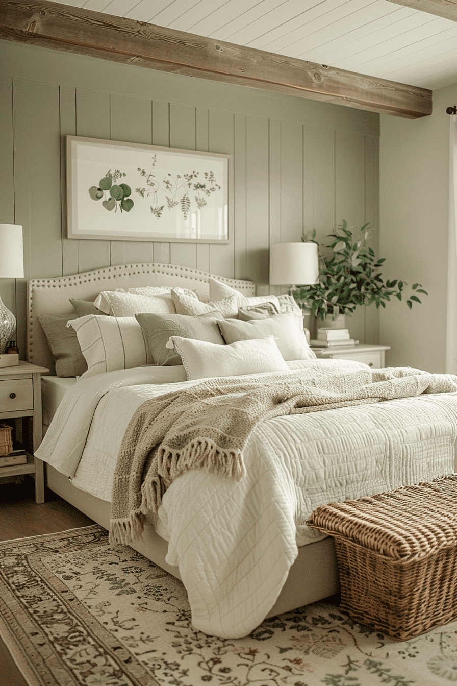 29 Sage Green Farmhouse Bedroom Ideas Embrace Tranquility And Rustic