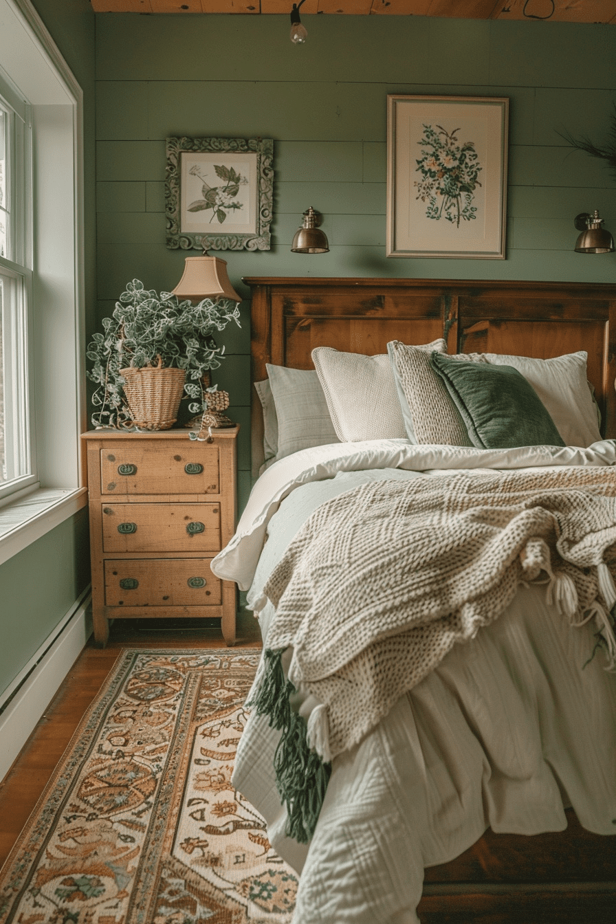 29 Sage Green Farmhouse Bedroom Ideas: Embrace Tranquility And Rustic Charm
