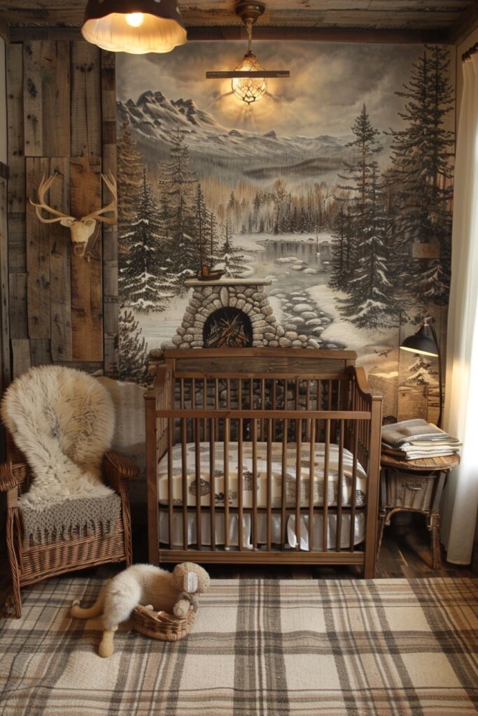 29 Nursery Room Ideas to Inspire Your Baby's First Space 19 Cabin Style Nursery
