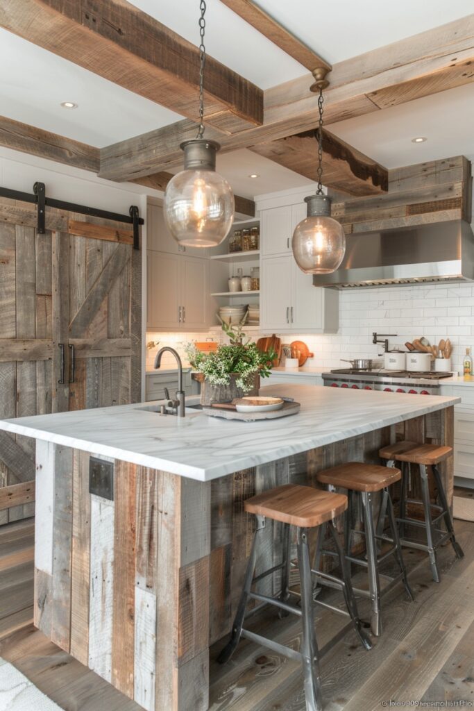 29 Modern Kitchen Ideas to Create a Gourmet Cooking Environment 13 Contemporary Farmhouse Kitchens