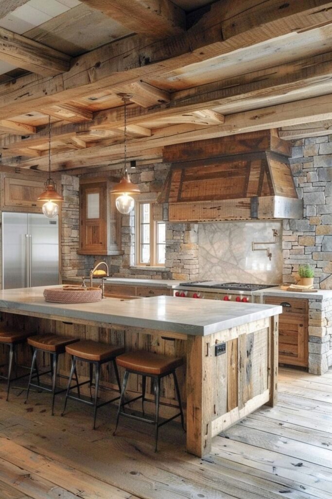 29 Modern Luxury Kitchen Ideas for a High-End Design 11 Contemporary Rustic Fusion Kitchens