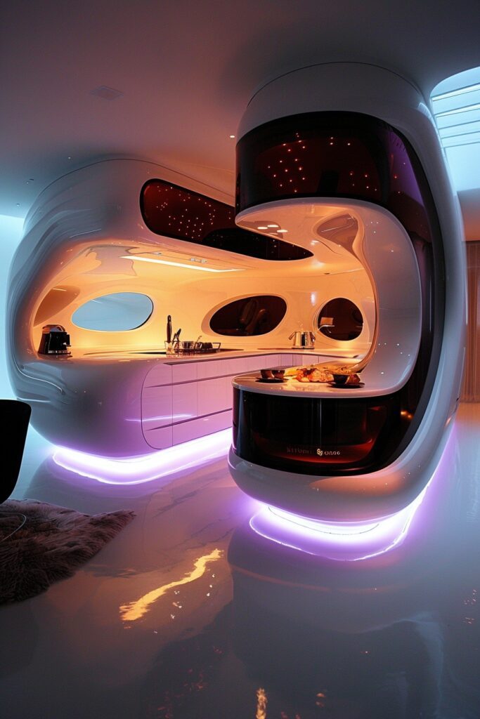29 Modern Kitchen Ideas to Create a Gourmet Cooking Environment 17 Cutting-Edge Futuristic Kitchens