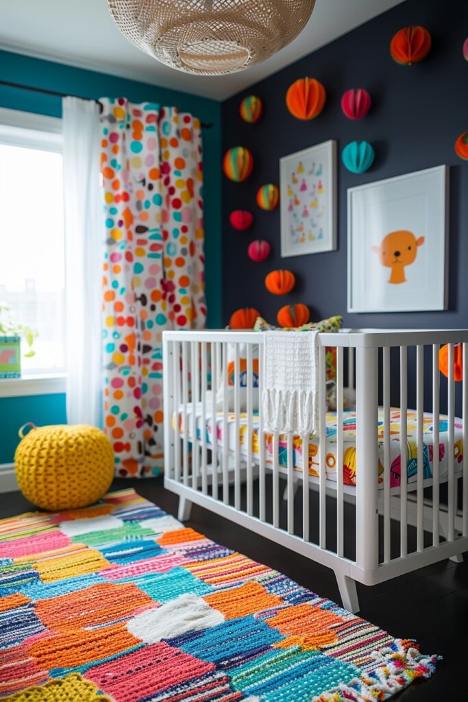 29 Nursery Room Ideas to Inspire Your Baby's First Space 4 Dynamic Colorful Nursery