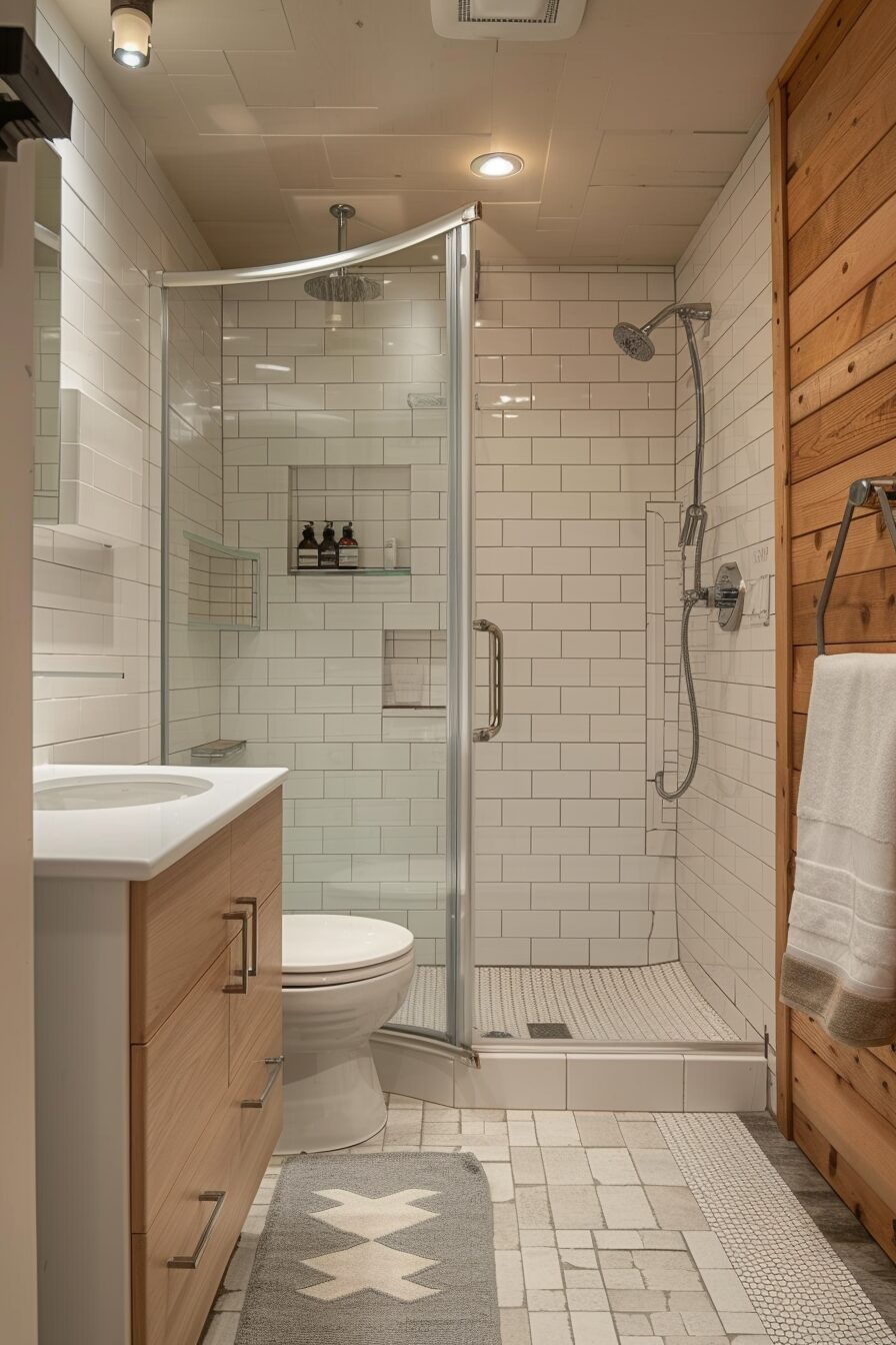 View of 29 Tiny Apartment Bathroom Ideas For A Chic And Functional Design