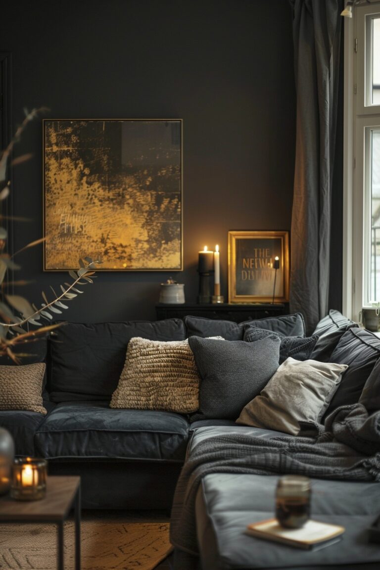 29 Dark Grey Couch Living Room Ideas To Add Sophistication