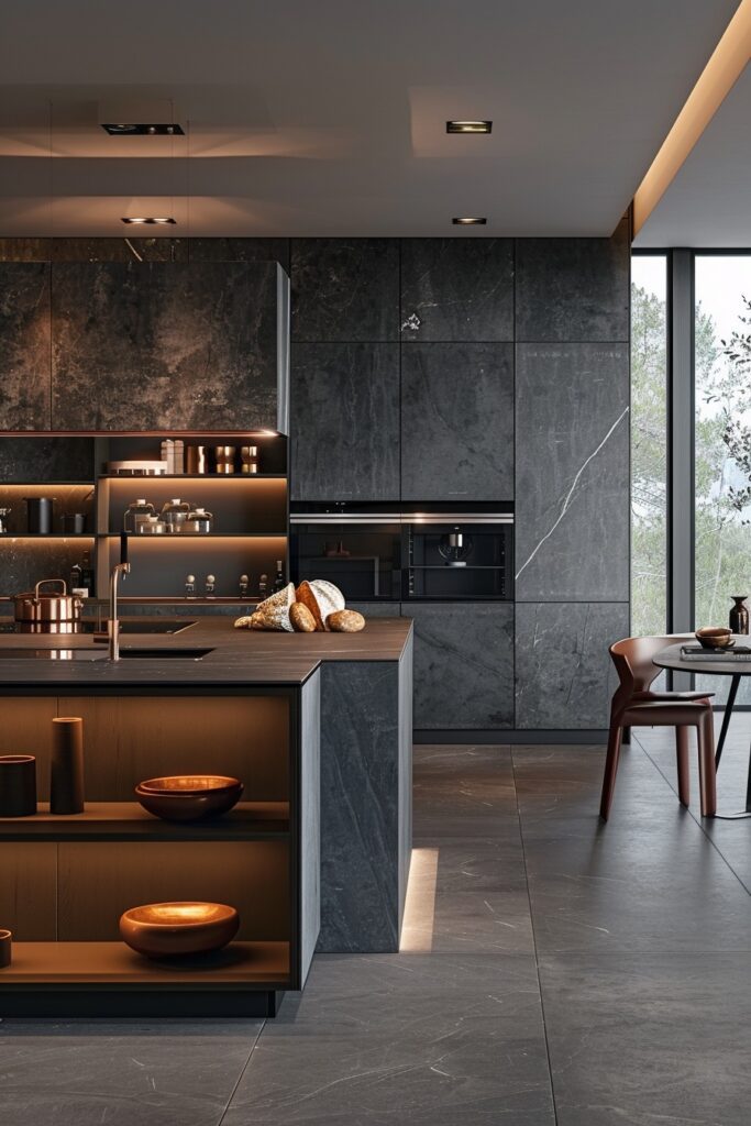 29 Modern Kitchen Ideas to Create a Gourmet Cooking Environment 9 Handleless Streamlined Kitchens