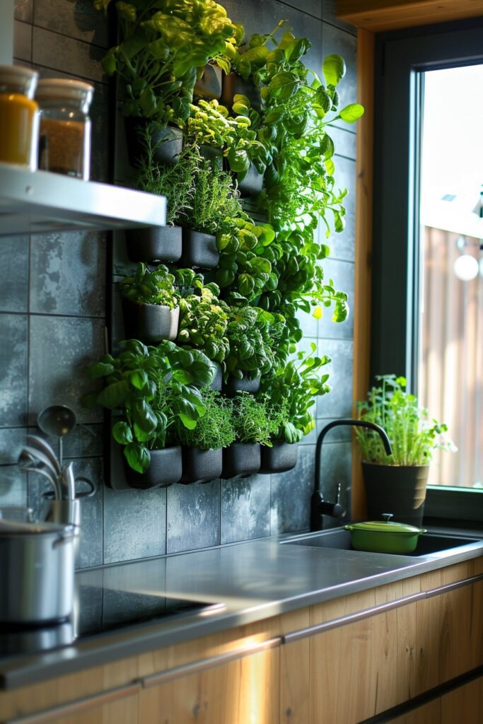 29 Modern Kitchen Ideas to Create a Gourmet Cooking Environment 22 Herb Garden Integrated Kitchens