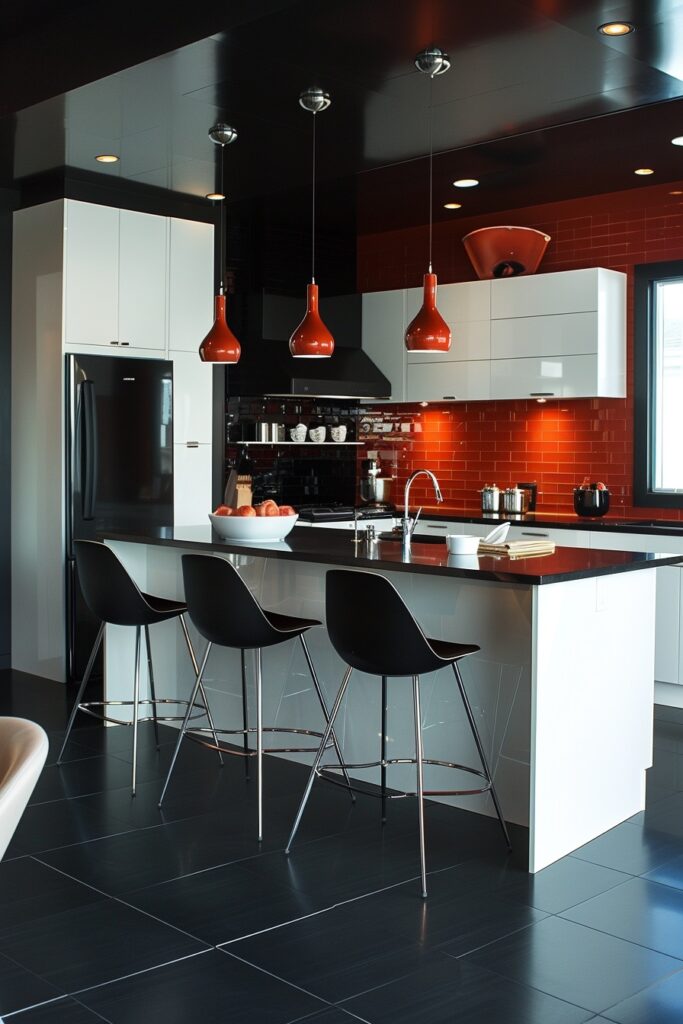 29 Modern Luxury Kitchen Ideas for a High-End Design 19 High-Contrast Thematic Kitchens