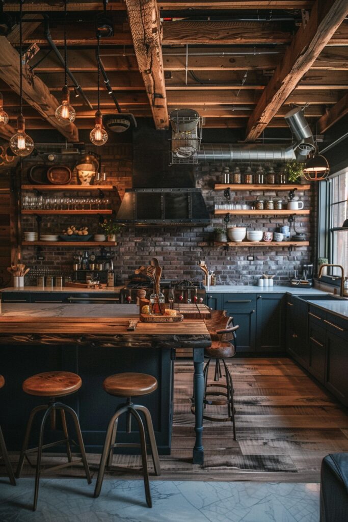 29 Modern Luxury Kitchen Ideas for a High-End Design 13 Metropolitan Industrial Chic Kitchens