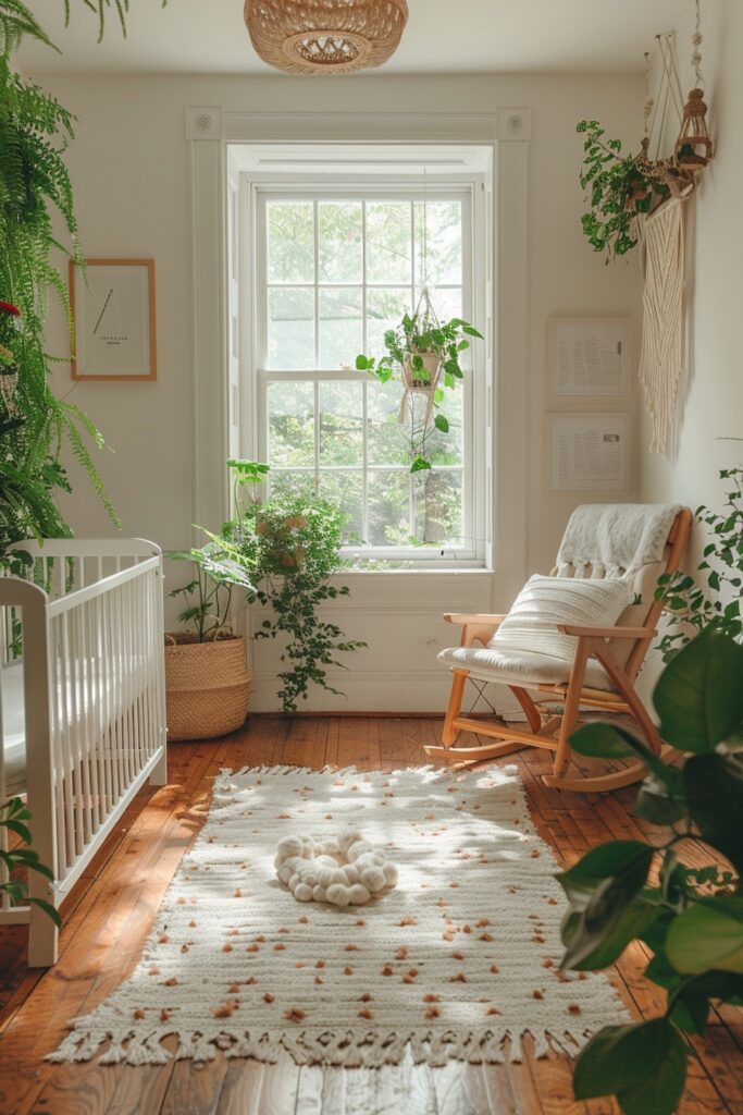 29 Boho Nursery Decor Ideas for a Beautiful and Serene Baby Room 5 Minimalist Boho Nursery Corner