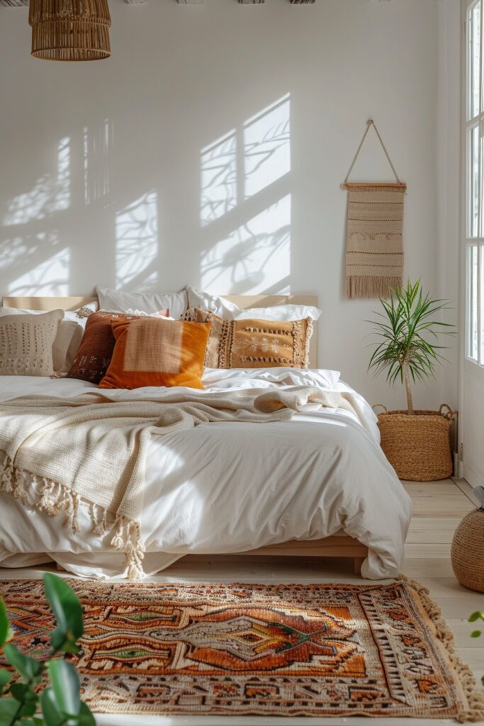 29 Gypsy Boho Bedroom Ideas for a Whimsical Retreat 13 Minimalist Gypsy Boho Bedroom Oasis