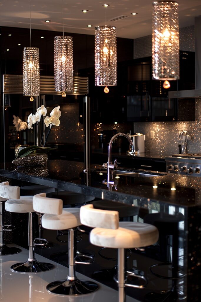 29 Modern Luxury Kitchen Ideas for a High-End Design 24 Mirror-Enhanced Glamorous Kitchens