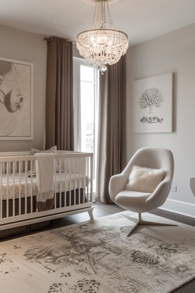 29 Nursery Room Ideas to Inspire Your Baby's First Space 21 Modern Elegance Nursery