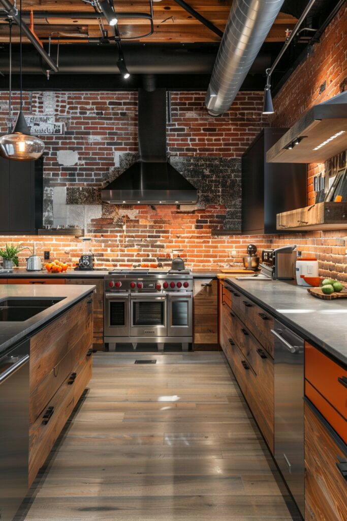 29 Modern Kitchen Ideas to Create a Gourmet Cooking Environment 25 Modern Kitchens with Exposed Brick