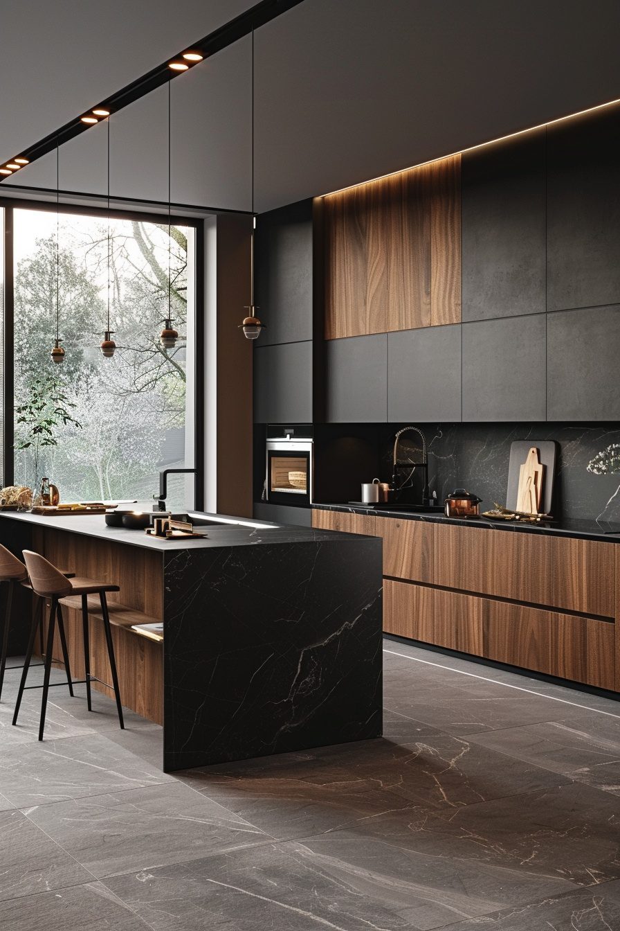 View of 29 Modern Kitchen Ideas To Create A Gourmet Cooking Environment